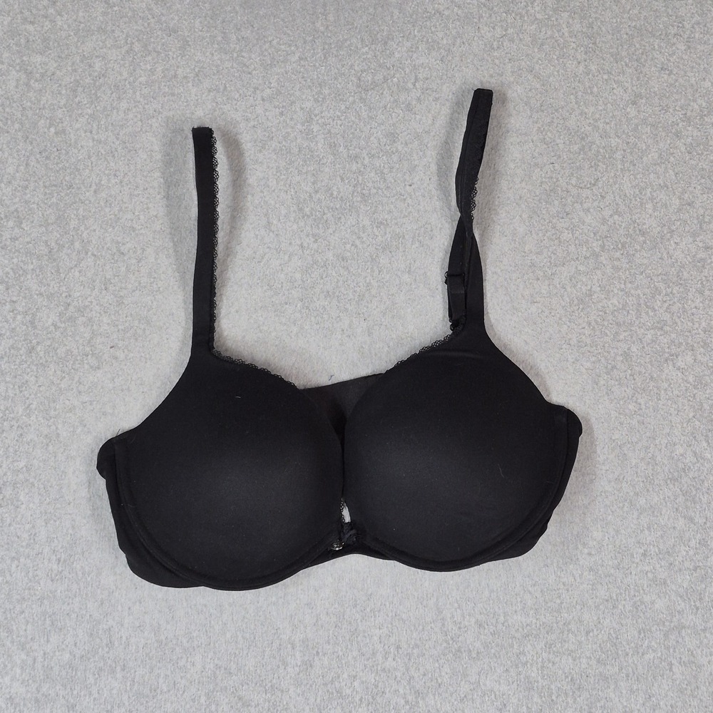 Victoria's Secret Women Bra 36D Black Body By Victoria Push Up